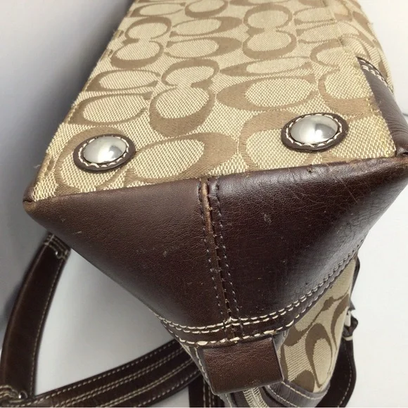 Coach satchel shoulder bag handbag cloth - Picture 6 of 9